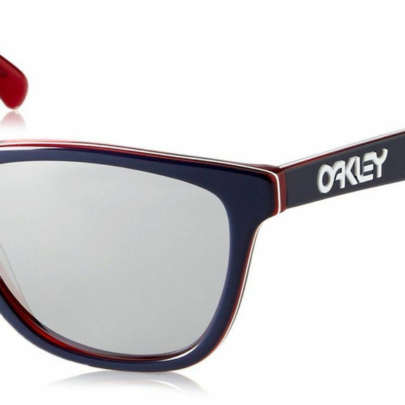 oakley red white and blue sunglasses